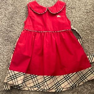 Burberry Children Vintage Red Dress